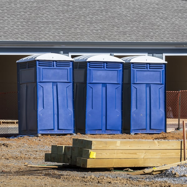 is there a specific order in which to place multiple portable toilets in Hinton VA